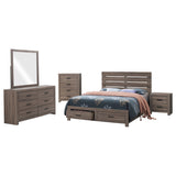 Brantford 5-piece Queen Bedroom Set Barrel Oak - Tampa Furniture Outlet