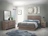 Tampa Furniture Outlet - Coaster - Brantford 4-piece Eastern King Bedroom Set Barrel Oak - 207041KE-S4