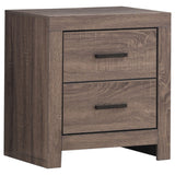 Tampa Furniture Outlet - Coaster - Brantford 2-drawer Nightstand Barrel Oak - 207042