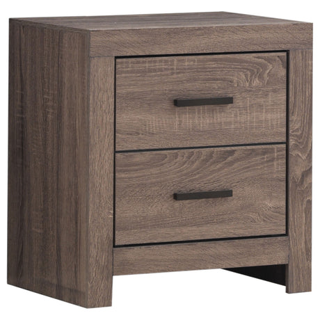 Tampa Furniture Outlet - Coaster - Brantford 2-drawer Nightstand Barrel Oak - 207042