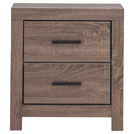 Brantford 2-drawer Nightstand Barrel Oak - Tampa Furniture Outlet