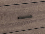 Brantford 6-drawer Dresser with Mirror Barrel Oak - Tampa Furniture Outlet