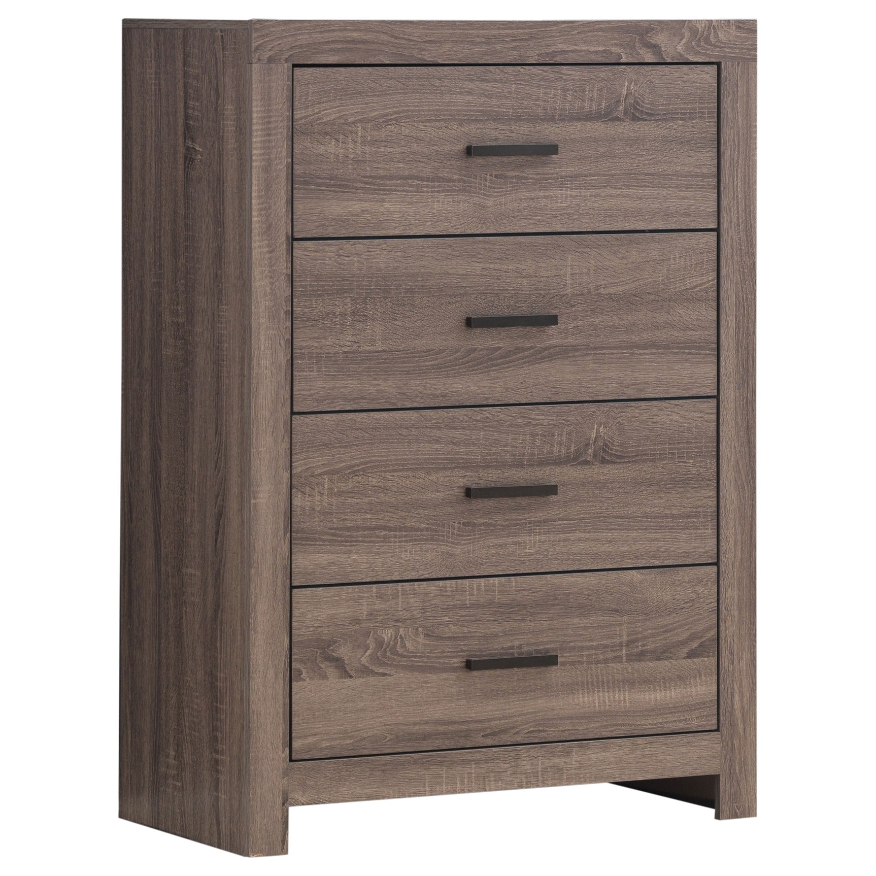 Tampa Furniture Outlet - Coaster - Brantford 4-drawer Bedroom Chest Barrel Oak - 207045