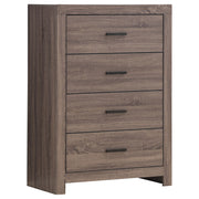 Tampa Furniture Outlet - Coaster - Brantford 4-drawer Bedroom Chest Barrel Oak - 207045