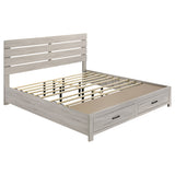 Brantford 4-piece Eastern King Bedroom Set Coastal White - Tampa Furniture Outlet