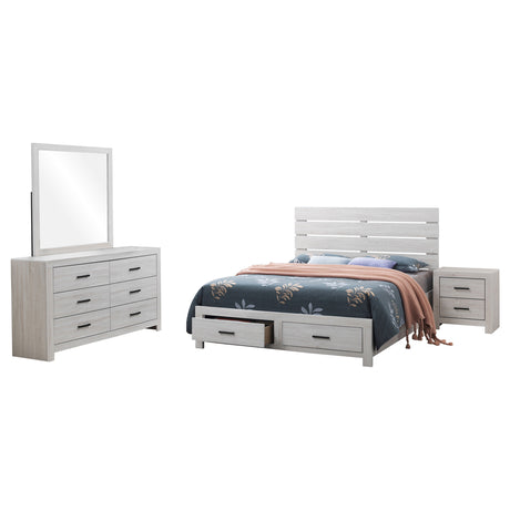 Brantford 4-piece Queen Bedroom Set Coastal White - Tampa Furniture Outlet