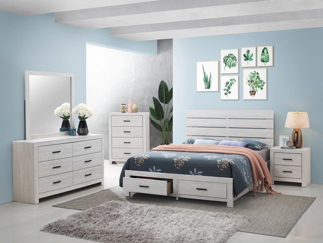 Tampa Furniture Outlet - Coaster - Brantford 5-piece Queen Bedroom Set Coastal White - 207050Q-S5