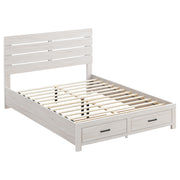 Tampa Furniture Outlet - Coaster - Brantford Wood Queen Storage Panel Bed Coastal White - 207050Q