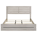 Brantford Wood Eastern King Panel Bed Coastal White - Tampa Furniture Outlet