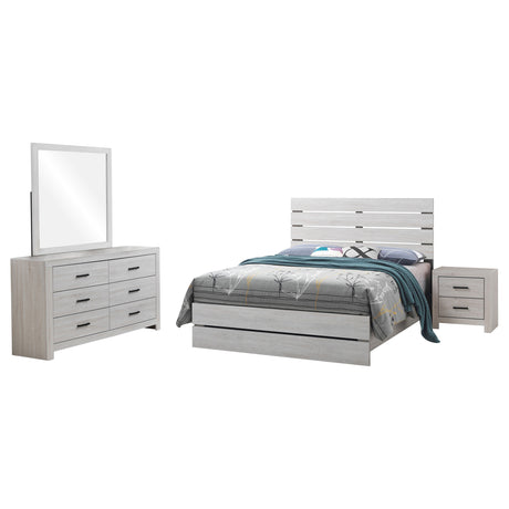 Brantford 4-piece Queen Bedroom Set Coastal White - Tampa Furniture Outlet