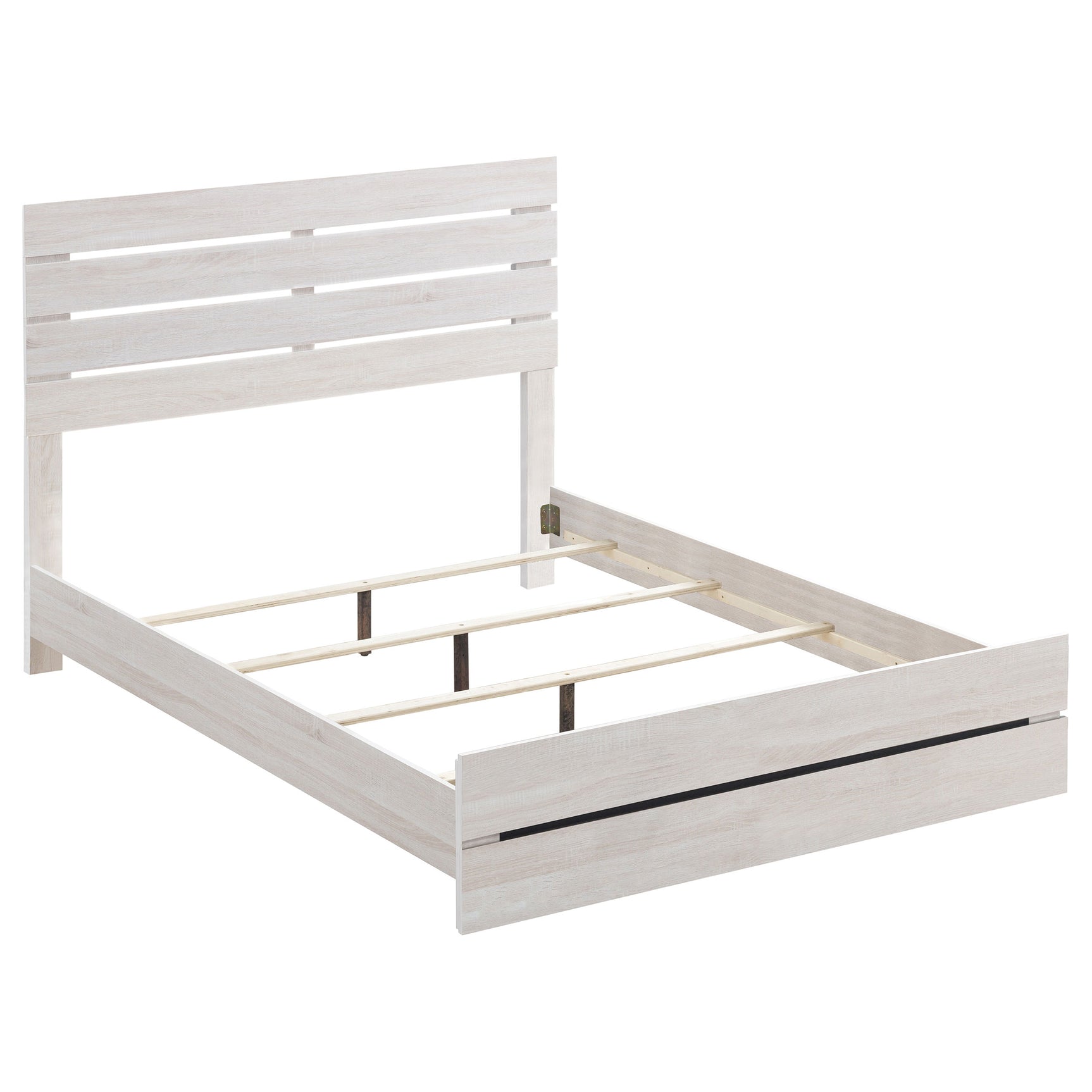 Tampa Furniture Outlet - Coaster - Brantford Wood Queen Panel Bed Coastal White - 207051Q