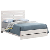 Brantford Wood Queen Panel Bed Coastal White - Tampa Furniture Outlet