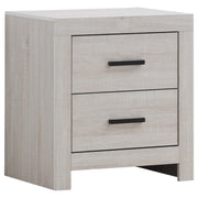 Tampa Furniture Outlet - Coaster - Brantford 2-drawer Nightstand Coastal White - 207052