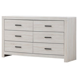 Brantford 6-drawer Dresser Coastal White - Tampa Furniture Outlet