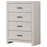 Brantford 4-drawer Bedroom Chest Coastal White - Tampa Furniture Outlet