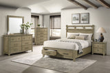 Tampa Furniture Outlet - Coaster - Hazlewood 5-piece Eastern King Bedroom Set Vineyard Oak - 207530KE-S5