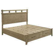 Tampa Furniture Outlet - Coaster - Hazlewood 59-inch Eastern King Storage Bed Vineyard Oak - 207530KE