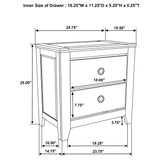 Hazlewood 4-piece Queen Bedroom Set Vineyard Oak
