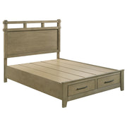 Tampa Furniture Outlet - Coaster - Hazlewood 59-inch Queen Panel Storage Bed Vineyard Oak - 207530Q