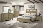 Tampa Furniture Outlet - Coaster - Hazlewood 5-piece Eastern King Bedroom Set Vineyard Oak - 207531KE-S5
