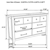 Hazlewood 5-piece Eastern King Bedroom Set Vineyard Oak