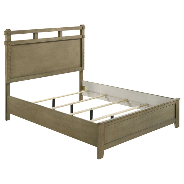 Tampa Furniture Outlet - Coaster - Hazlewood 61-inch Queen Panel Bed Vineyard Oak - 207531Q