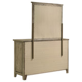 Hazlewood 6-drawer Bedroom Dresser with Mirror Vineyard Oak