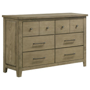 Tampa Furniture Outlet - Coaster - Hazlewood 6-drawer Bedroom Dresser Cabinet Vineyard Oak - 207533