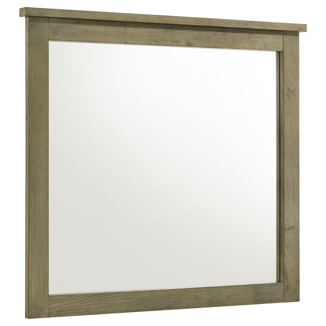 Tampa Furniture Outlet - Coaster - Hazlewood Dresser Mirror Vineyard Oak - 207534
