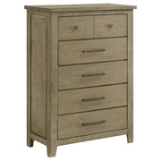 Tampa Furniture Outlet - Coaster - Hazlewood 5-drawer Bedroom Chest of Drawers Vineyard Oak - 207535