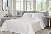 Tampa Furniture Outlet - Ashley Furniture - UrbanCrest Sectional - RAF 2-Piece Sleeper Sectional with Chaise / Pewter - PC20804S4