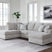 Tampa Furniture Outlet - Ashley Furniture - Gabyleigh Sectional - RAF 2-Piece Sectional with Chaise / Nickel - 20904S2