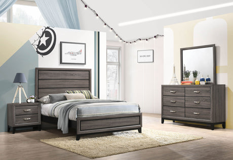 Tampa Furniture Outlet - Coaster - Watson Four-piece Full Bedroom Set Grey Oak - 212421F-S4