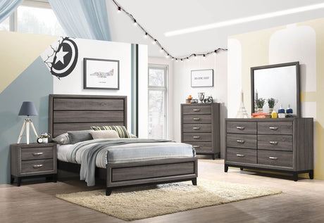 Tampa Furniture Outlet - Coaster - Watson Five-piece Full Bedroom Set Grey Oak - 212421F-S5