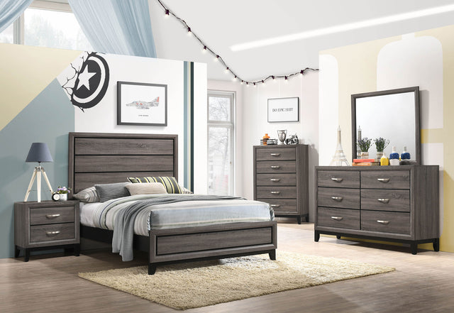 Tampa Furniture Outlet - Coaster - Watson Five-piece Full Bedroom Set Grey Oak - 212421F-S5
