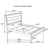 Watson Five-piece Full Bedroom Set Grey Oak - Tampa Furniture Outlet