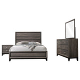 Watson Four-piece Eastern King Bedroom Set Grey Oak - Tampa Furniture Outlet