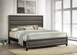 Watson Wood Eastern King Panel Bed Grey Oak - Tampa Furniture Outlet