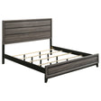 Tampa Furniture Outlet - Coaster - Watson Wood Eastern King Panel Bed Grey Oak - 212421KE
