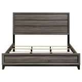 Watson Wood Eastern King Panel Bed Grey Oak - Tampa Furniture Outlet