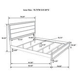 Watson Wood Eastern King Panel Bed Grey Oak - Tampa Furniture Outlet