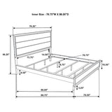 Watson Five-piece California King Bedroom Set Grey Oak - Tampa Furniture Outlet