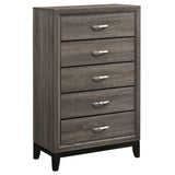 Watson Five-piece Queen Bedroom Set Grey Oak - Tampa Furniture Outlet