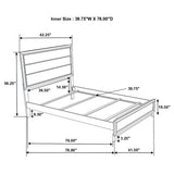 Watson Four-piece Twin Bedroom Set Grey Oak - Tampa Furniture Outlet