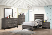 Tampa Furniture Outlet - Coaster - Watson Five-piece Twin Bedroom Set Grey Oak - 212421T-S5