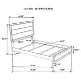 Watson Wood Twin Panel Bed Grey Oak - Tampa Furniture Outlet