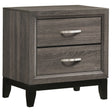Tampa Furniture Outlet - Coaster - Watson 2-drawer Nightstand Grey Oak - 212422