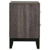 Watson 2-drawer Nightstand Grey Oak - Tampa Furniture Outlet