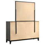 Watson 6-drawer Dresser with Mirror Grey Oak - Tampa Furniture Outlet