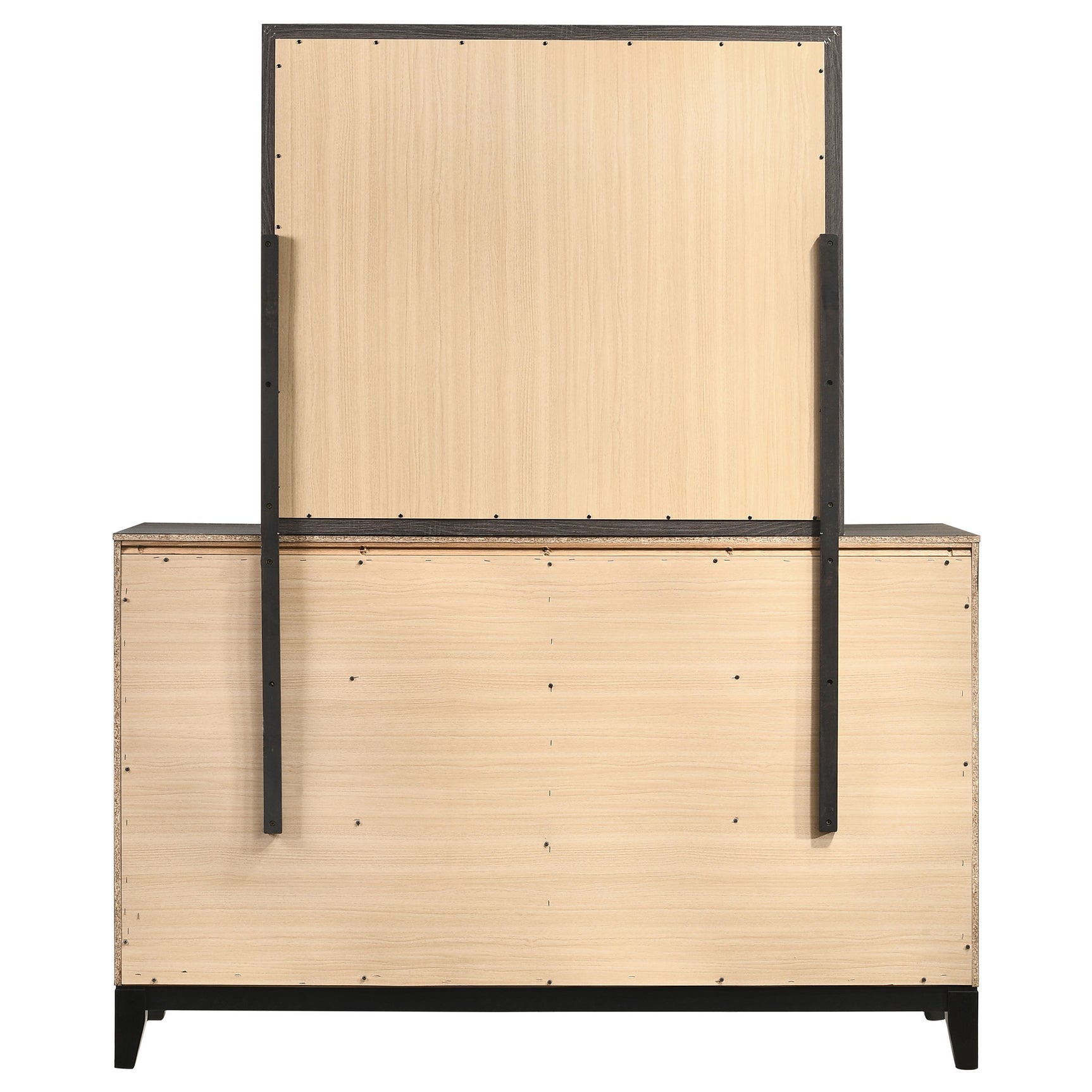 Watson 6-drawer Dresser with Mirror Grey Oak - Tampa Furniture Outlet